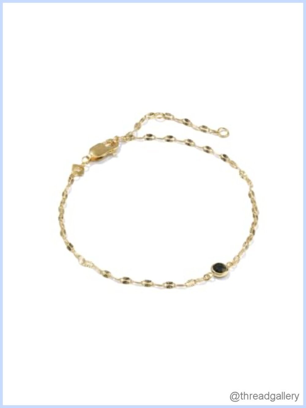 14K Yellow Gold-Filled Sunburst Chain Bracelet 8 In